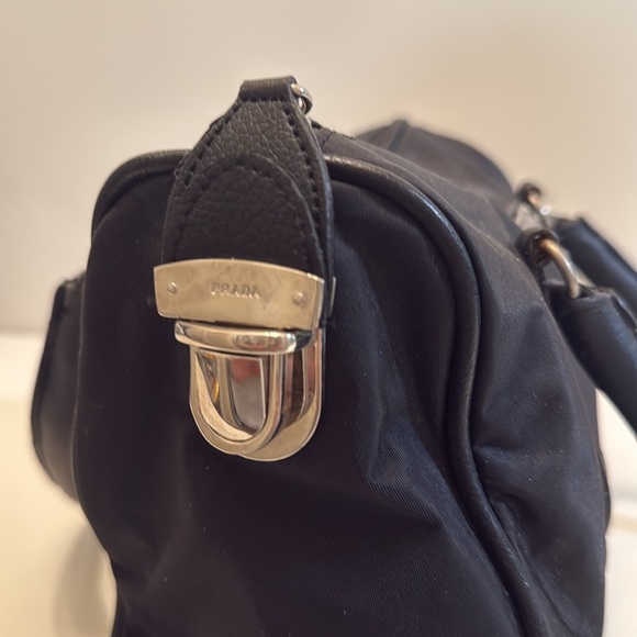 PRADA Vintage Nylon And Leather Handbag - Picture 7 of 9